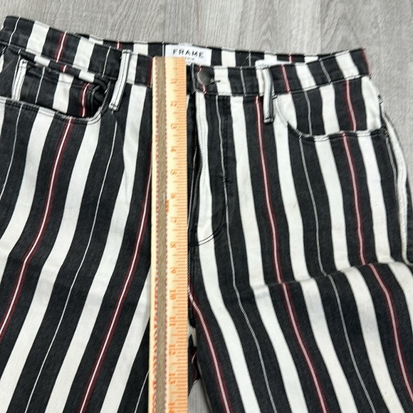FRAME Le Sylvie Slender Straight Jeans – Sano Stripe – Size 32 - Picture 13 of 16